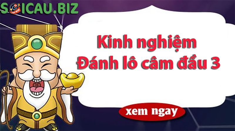 Kinh nghiệm đánh lô câm đầu 3