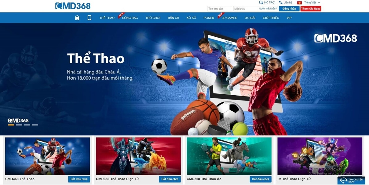 Đường link truy cập CMD368 không bị chặn