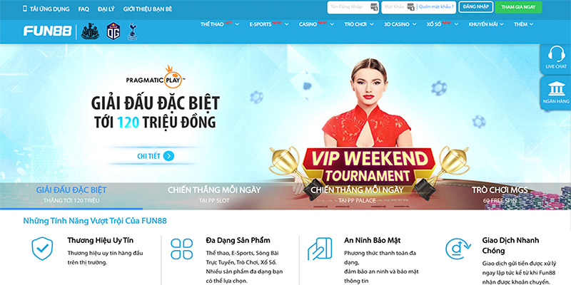 Giới thiệu về thiết kế giao diện trang web Fun88