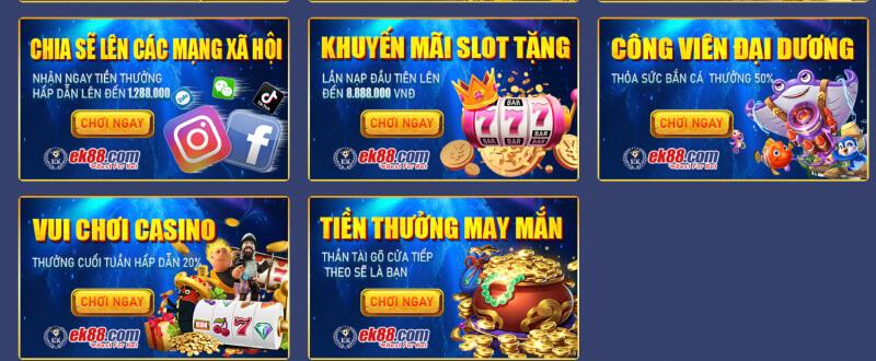 Chơi game tại app EK88 giúp người chơi rinh nhiều phần thưởng khủng