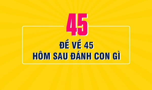 Đề về 45 hôm sau đánh con gì? Thống kê chi tiết đề về 45 1