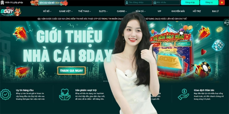 Tổng hợp các trò chơi có tại Review nhà cái 8DAY